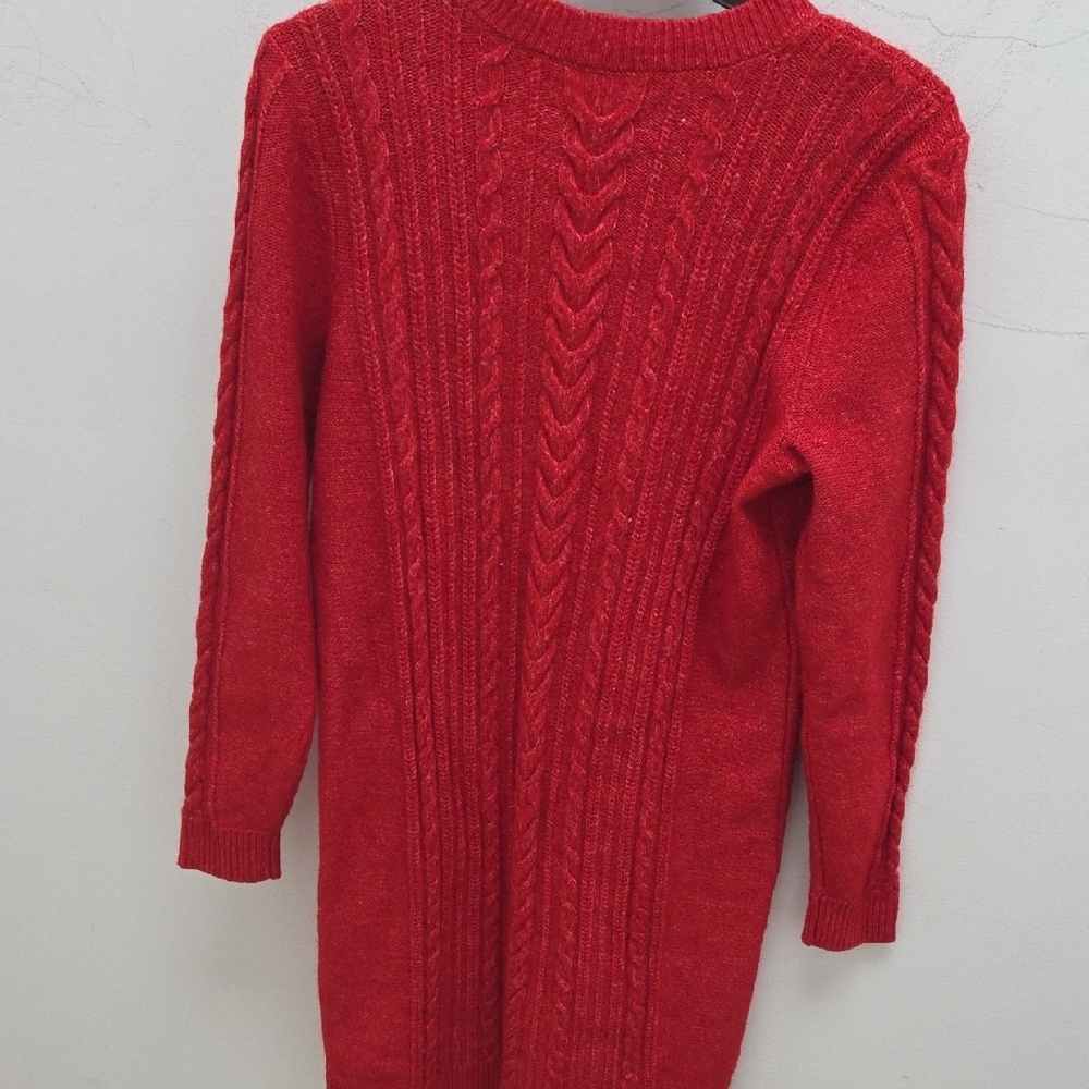 $5/$25-LOFT Vibrant Red Knit Dress- EUC - Picture 4 of 5